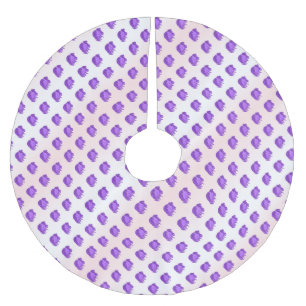 ITD Blurberries and Cream Brushed Polyester Tree Skirt