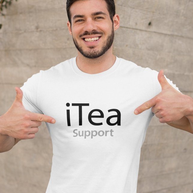 iTea support - A dad pun for tea drinkers - funny T-Shirt (Creator Uploaded)