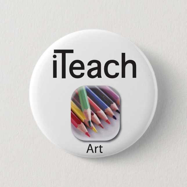 iteachART flair 6 Cm Round Badge (Front)
