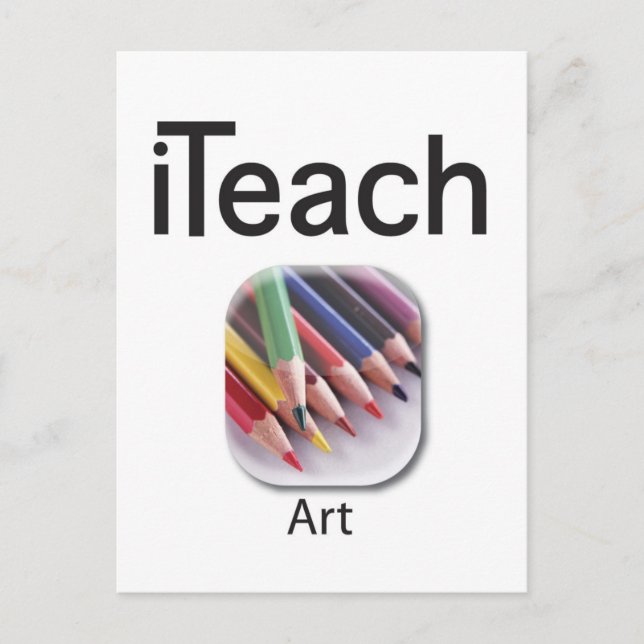 iteachART postcard (Front)