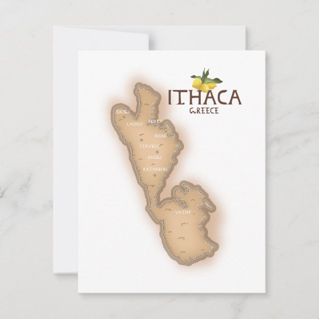 ithaca greece map (Front)