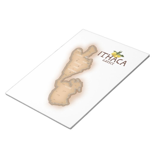 ithaca greece map notepad (Angled)
