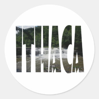 Ithaca is Gorges Classic Round Sticker
