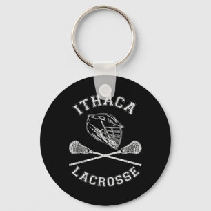 Ithaca Lacrosse Vintage Distressed Retro Lax  Key Ring