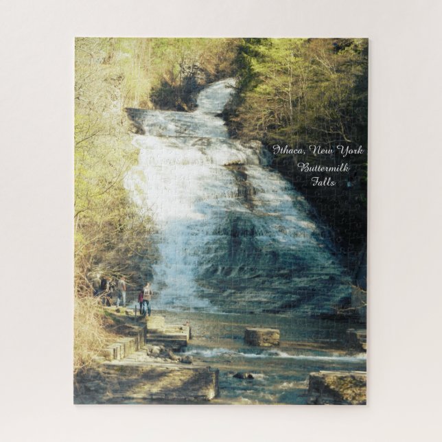 ITHACA NEW YORK BUTTERMILK  FALLS  JIGSAW PUZZLE (Vertical)