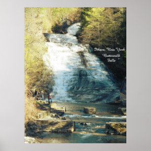 ITHACA NEW YORK BUTTERMILK  FALLS poster