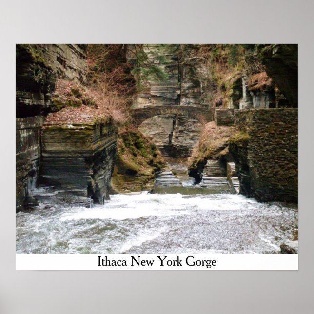 ITHACA NEW YORK GORGE  Poster (Front)