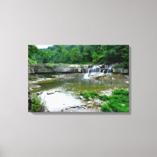ITHACA NEW YORK GORGE poster Canvas Print