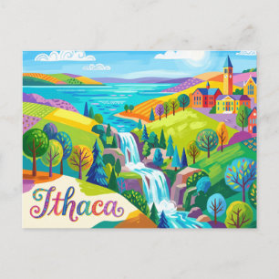 Ithaca, New York, USA Postcard
