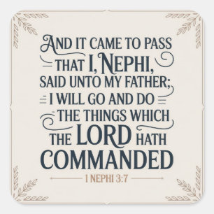 #ItHasComeToPass #ItCameToPass #Faith #FaithSticke Square Sticker