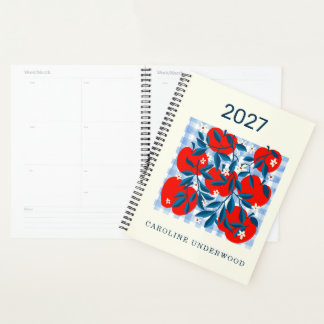 itle Personalised Name Retro Apple Market Notebook Planner