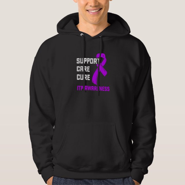 Itp Awareness Immune Thrombocytopenia Warrior Surv Hoodie (Front)