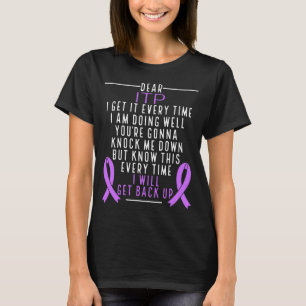 ITP Awareness Survivor I will get back Red Ribbon T-Shirt