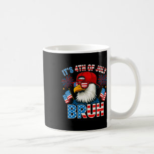 It's 4th Of July Bruh Bald Eagle Patriotic Boys Te Coffee Mug