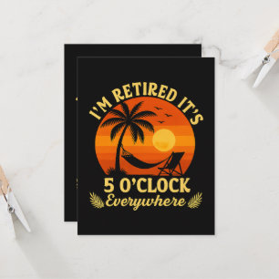 It's 5 O'Clock Everywhere Retired Tropical Summer Invitation
