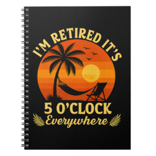 It's 5 O'Clock Everywhere Retired Tropical Summer Notebook
