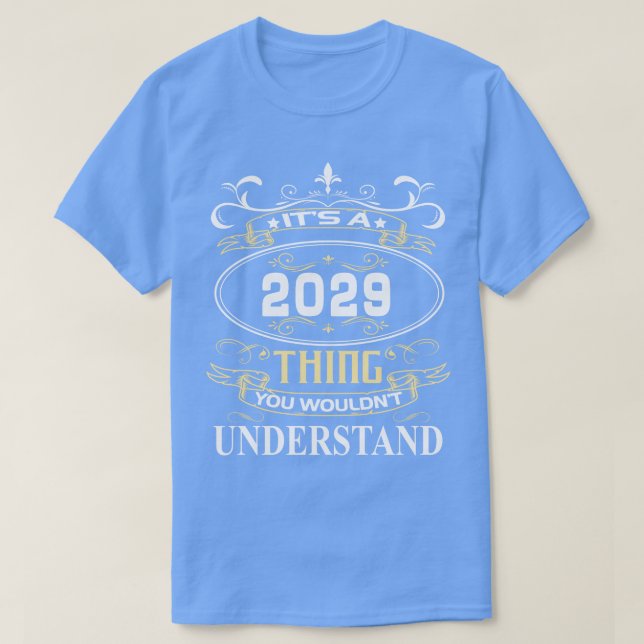 Its A 2029 You Wouldnt Understand T-Shirt (Design Front)