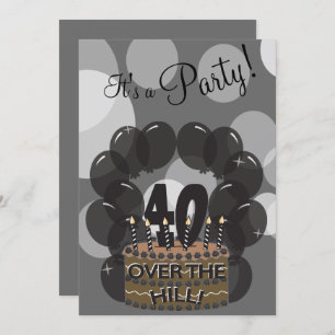 It's A 40th Over the Hill Birthday Party Invitation