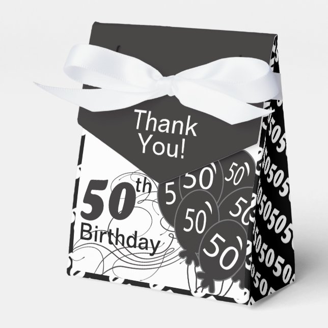It's a 50th Birthday Party Favour Box (Front Side)