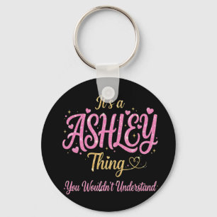 It's A Ashley Thing Pink Gold Women Gift Key Ring