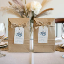 It's a Baby Boy! Blue Baby Shoes Shower Favour