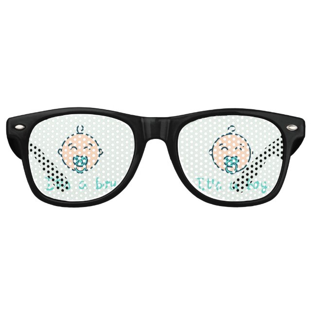 It's a baby boy! retro sunglasses (Front)