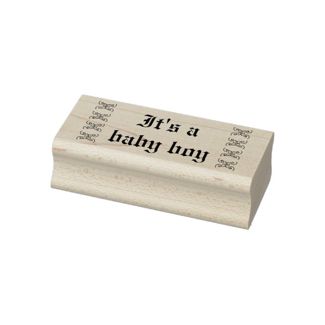 It's a baby boy rubber stamp (Stamp)