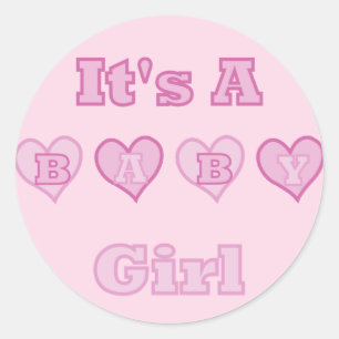 Its A Baby Girl Sticker