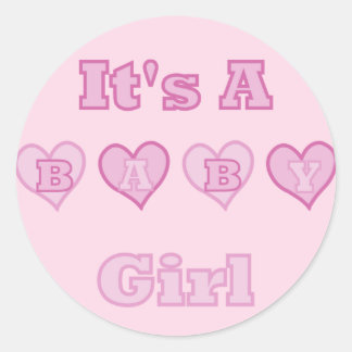 Its A Baby Girl Sticker