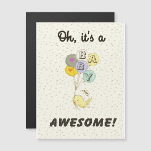 It's a Baby! Magnetic Invitation