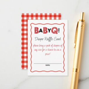 It's a Baby Q Diaper Raffle Card
