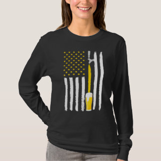 It's A Bad Day To Be A Beer   Drinking Beer Us Fla T-Shirt