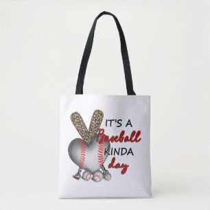 It's A Baseball Kinda Day, Baseball Mum Tote Bag
