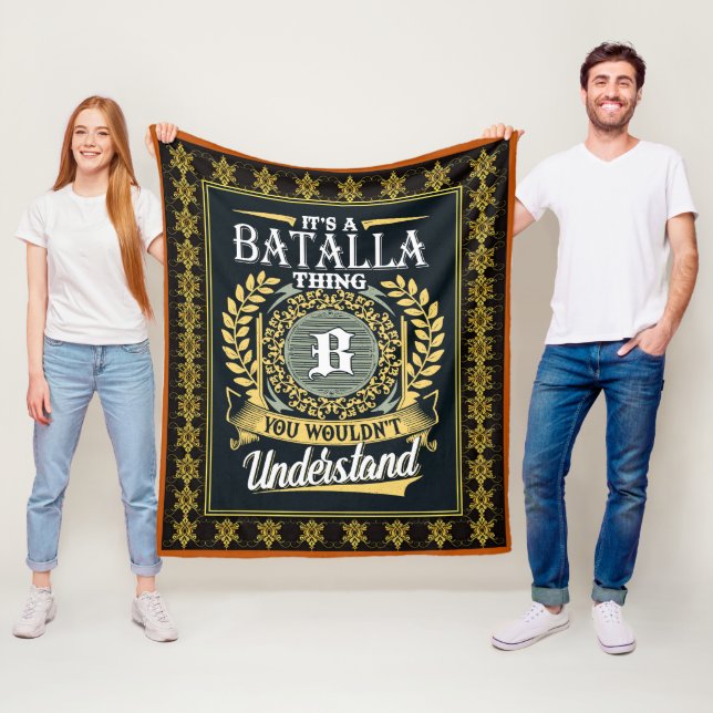 It's A Batalla Thing You Couldn't Understand Fleece Blanket (In Situ)