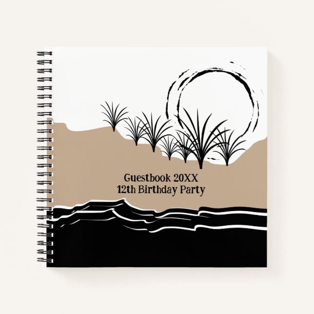 It's A Beach Birthday Party Guest Book (Front)