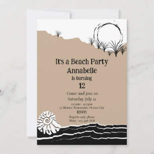 It's A Beach Party Birthday Invitation