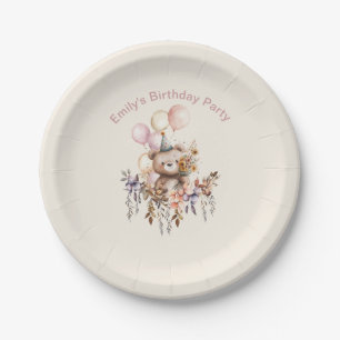 It's a Beary Special Birthday HappyBirthday Plates