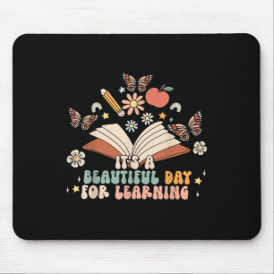 Its A Beautiful Day For Learning Butterfly Book Te Mouse Mat