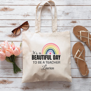 Its a Beautiful Day Teacher Personalised Tote Bag