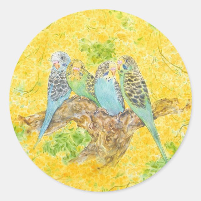 It's A Beautiful World Classic Round Sticker (Front)