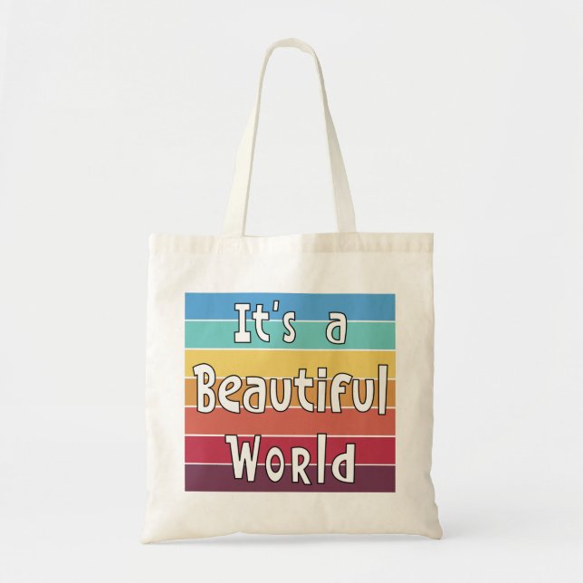 It's a Beautiful World    Tote Bag (Front)