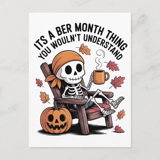 It's a Ber Month Thing You Wouldn't Understand   Holiday Postcard (Front)