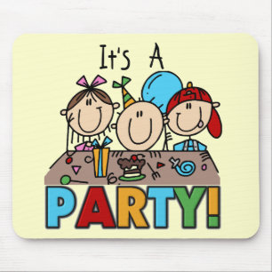 It's a Birthday Party T-shirts and Gifts Mouse Mat