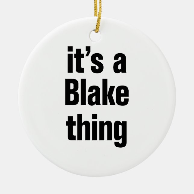 its a blake thing ceramic tree decoration (Front)