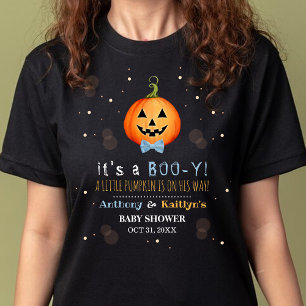 It's A Boo-y! Little Pumpkin Halloween Baby Shower T-Shirt