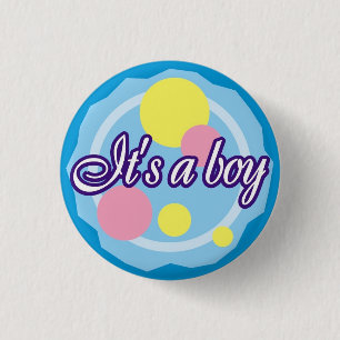It's A Boy! 3 Cm Round Badge