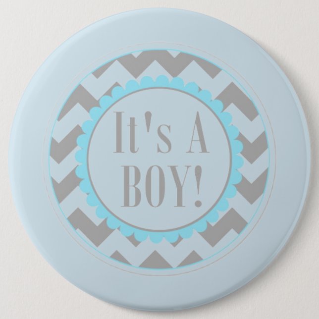 It's a Boy 6 Cm Round Badge (Front)