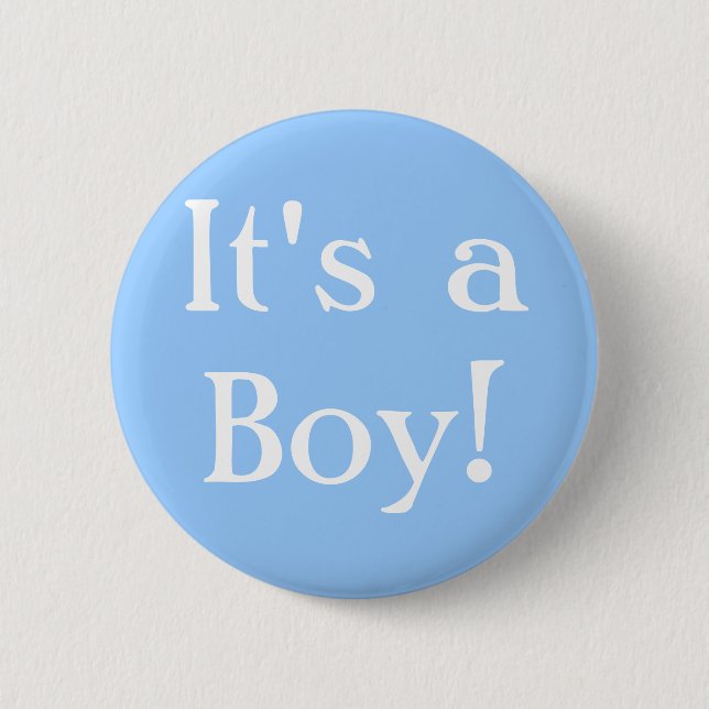 It's a Boy! 6 Cm Round Badge (Front)