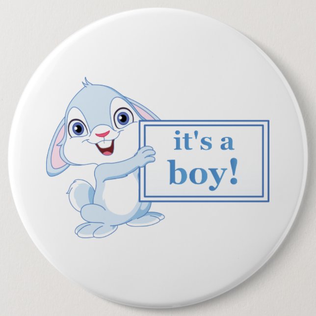 It's a Boy 6 Cm Round Badge (Front)