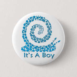 Its a Boy 6 Cm Round Badge